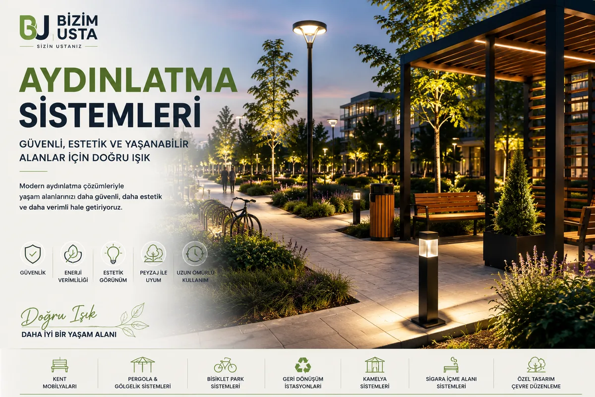 Aydınlatma Sistemleri ile Güvenli, Estetik ve Yaşanabilir Alanlar