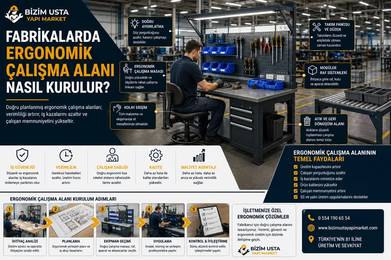 Fabrikalarda Ergonomik Çalışma Alanı Nasıl Kurulur?