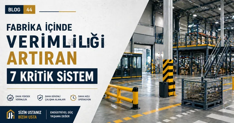 Fabrika İçinde Verimliliği Artıran 7 Kritik Sistem