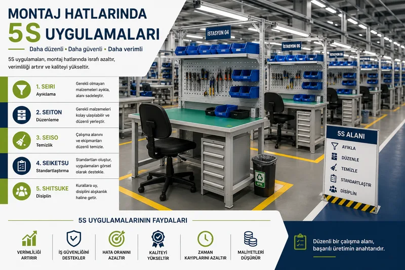 Montaj Hatlarında 5S Uygulamaları ile Verimlilik Nasıl Artırılır?