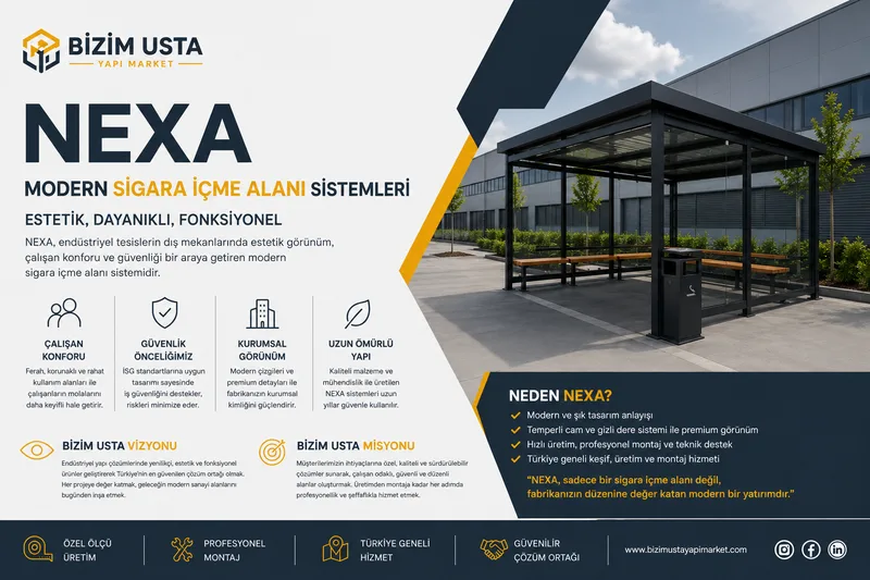 NEXA – Modern Sigara İçme Alanı Sistemlerinde Yeni Nesil Yaklaşım