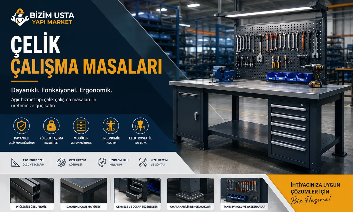 ÇELİK ÇALIŞMA MASALARI