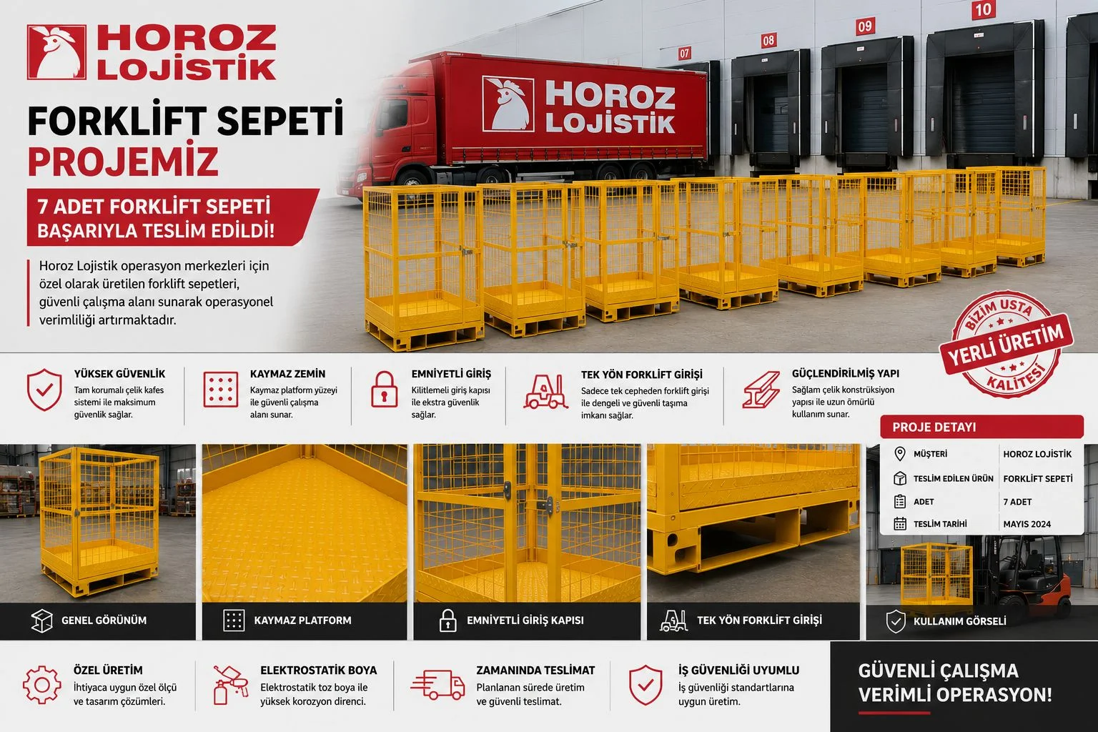 Horoz Lojistik Forklift Sepeti Projemiz