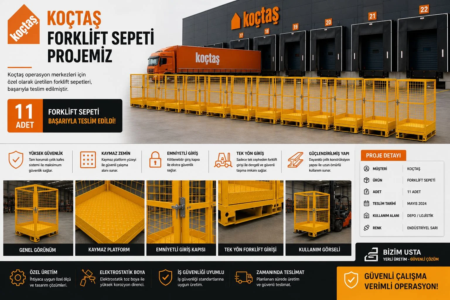Koçtaş Forklift Sepeti Projemiz