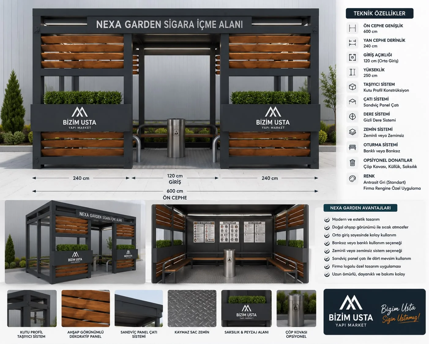 Nexa Garden Sigara İçme Alanı