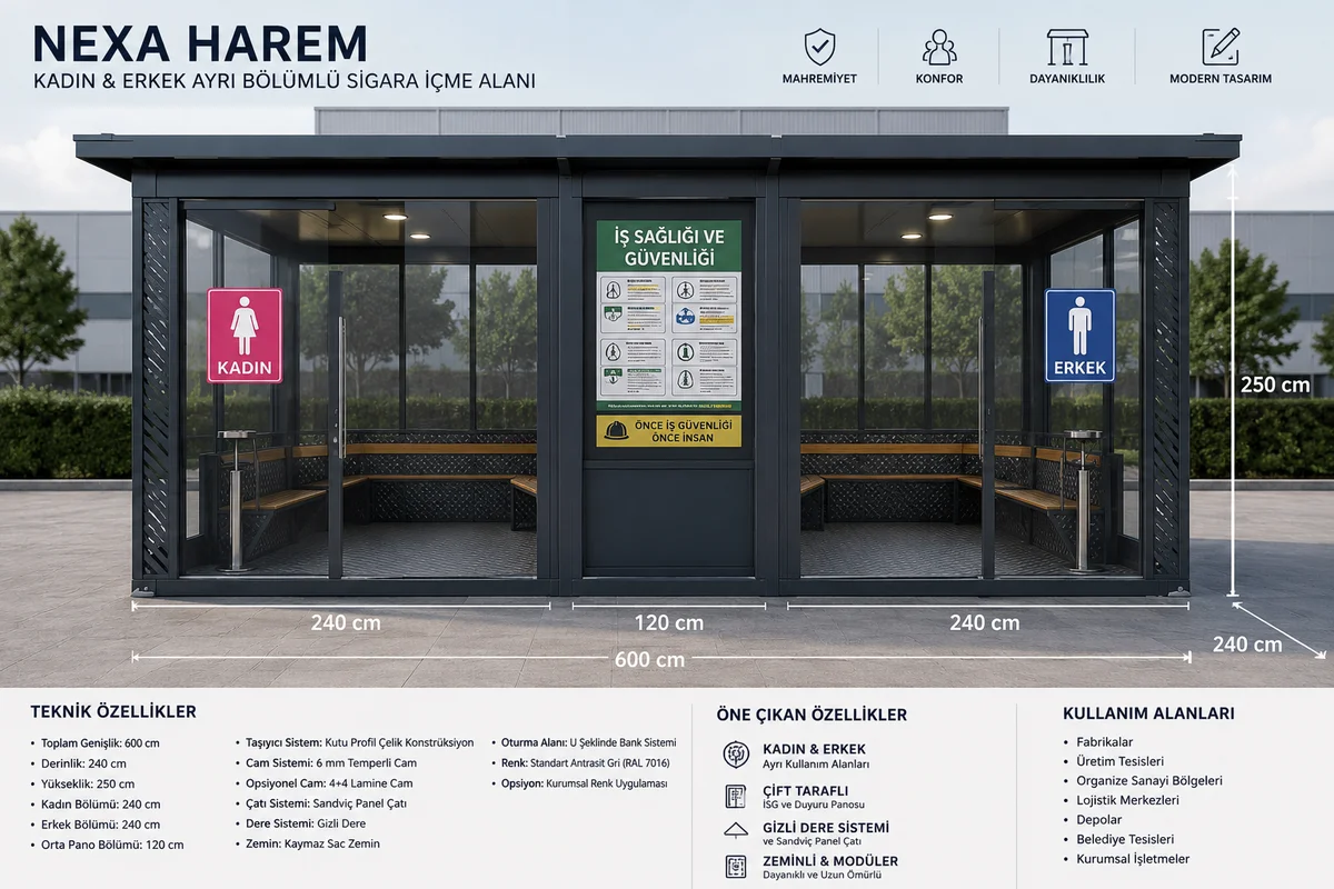 NEXA HAREM Sigara İçme Alanı Projesi
