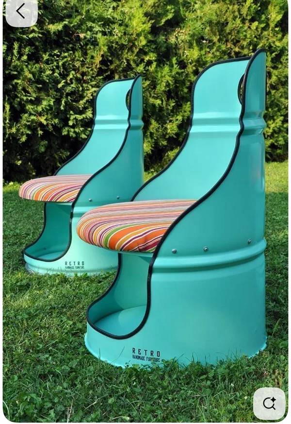 USTA BARREL HOME Retro Tasarım Varil Berjer Koltuk